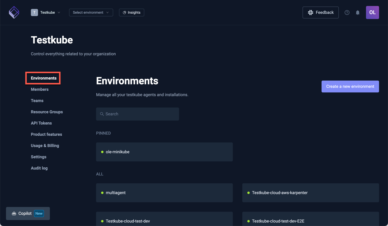 Existing Environments